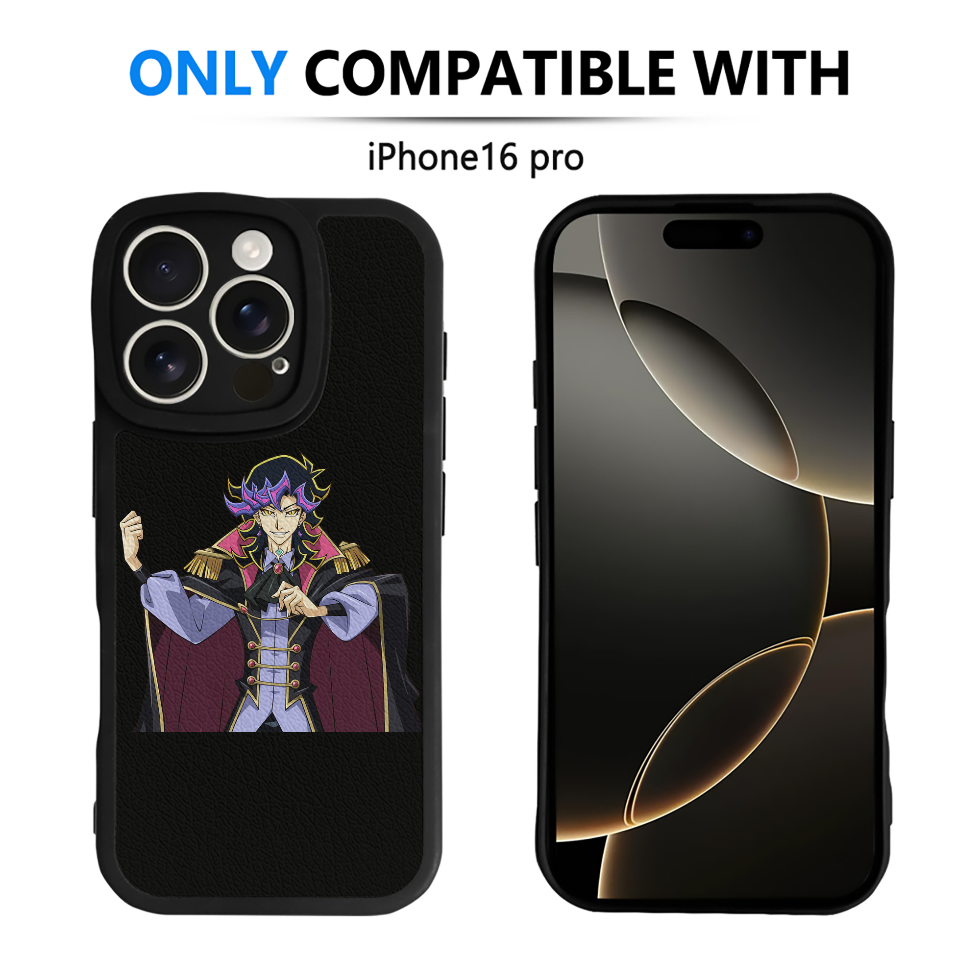 （画像用） 遊☆戯☆王 Yu-Gi-Oh! 【iPhone 16シリーズ対応】シリコンスマホケース（レザー調） 材質：シリコン